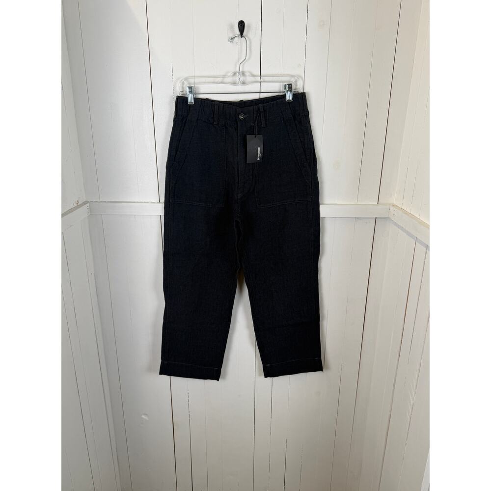 Buck Mason Blue Linen Ankle Pants Women’s Size S